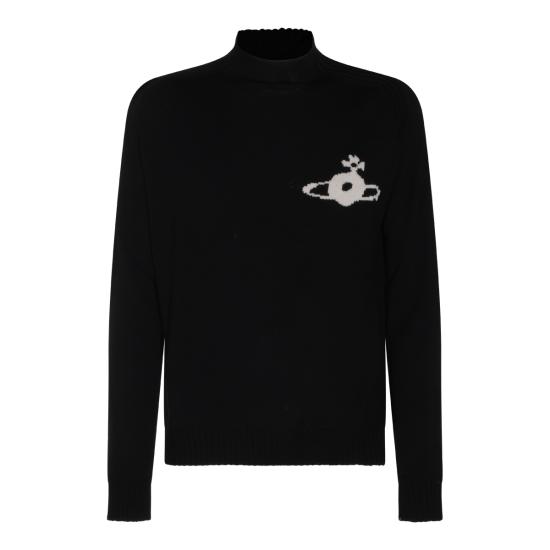 26FW 비비안웨스트우드 피셔맨 크루넥 니트 탑 2701003L Y005EN401 BLACK - VIVIENNE WESTWOOD