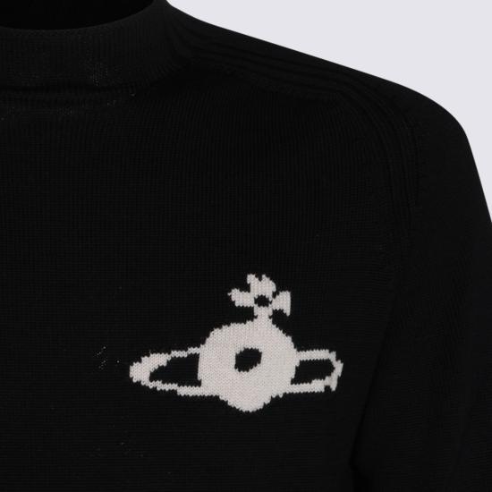 26FW 비비안웨스트우드 피셔맨 크루넥 니트 탑 2701003L Y005EN401 BLACK - VIVIENNE WESTWOOD