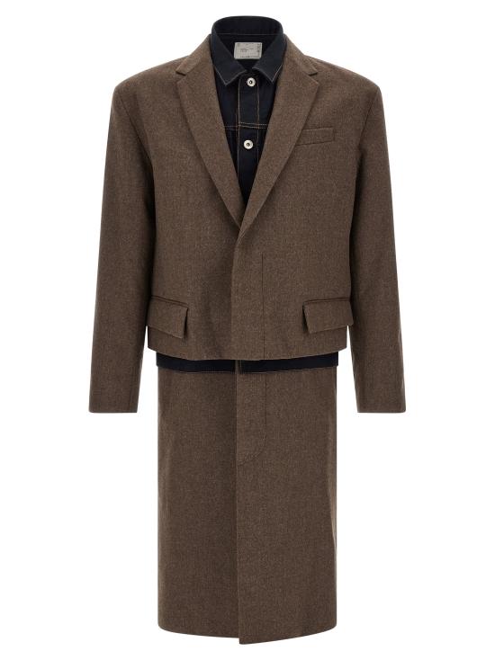 26FW 사카이 코트 2604082M605 Brown