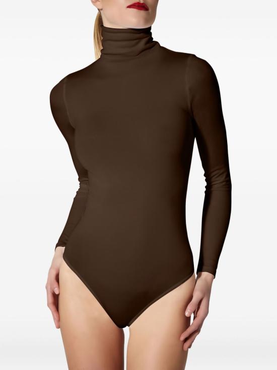 26FW 월포드 바디수트 티셔츠 75084 4870 BROWN - WOLFORD