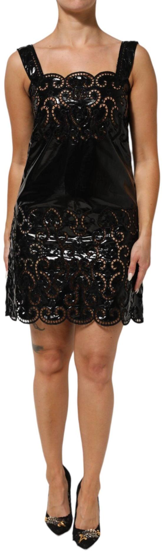 26FW 돌체앤가바나 숏 원피스 9902683390238 BLACK - DOLCE & GABBANA