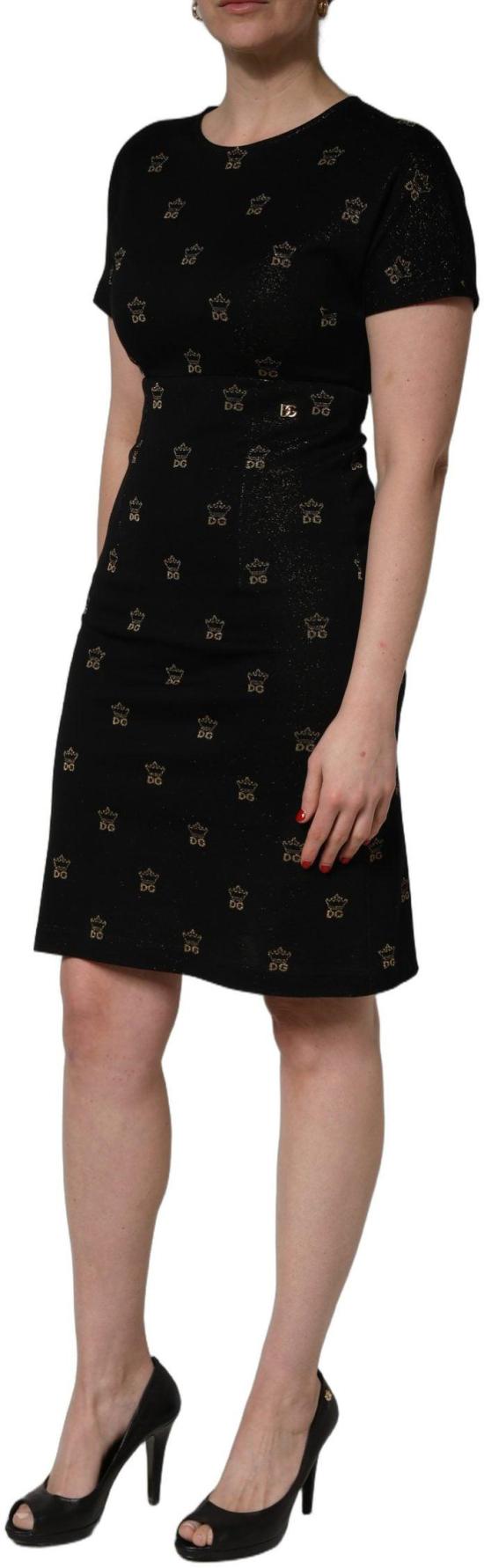 26FW 돌체앤가바나 미디 원피스 10065928847646 BLACK - DOLCE & GABBANA