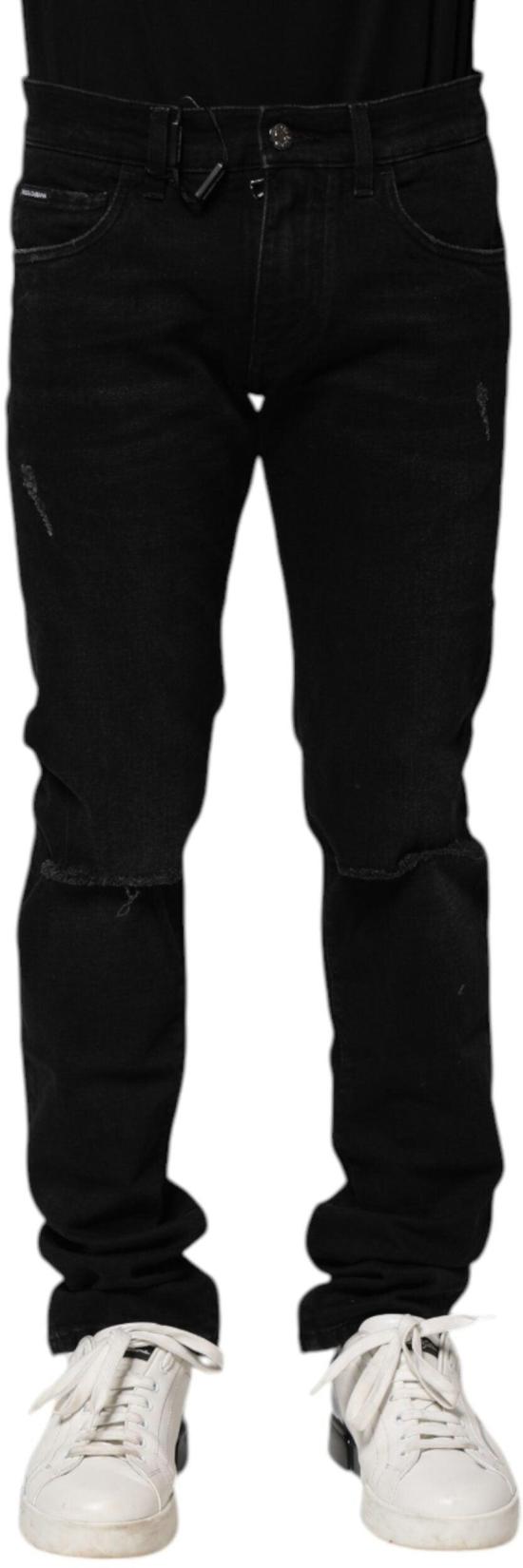 26FW 돌체앤가바나 데님 팬츠 9785787875614 BLACK - DOLCE & GABBANA