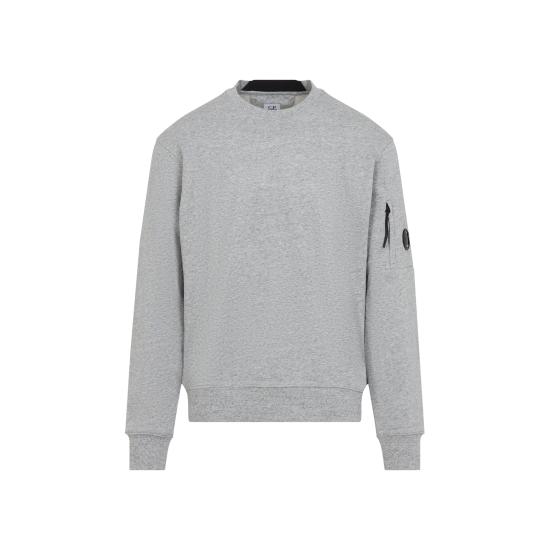 26FW 씨피 컴퍼니 다이애그널 레이즈드 플리스 스웨트셔츠 RCCMSS713A 005086W M94 GREYSTONE MELANGE - C.P. COMPANY