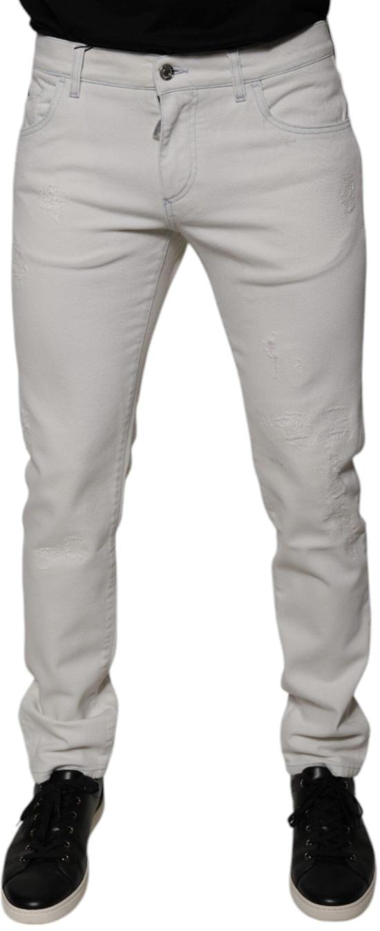 26FW 돌체앤가바나 데님 팬츠 9913277776158 WHITE - DOLCE & GABBANA