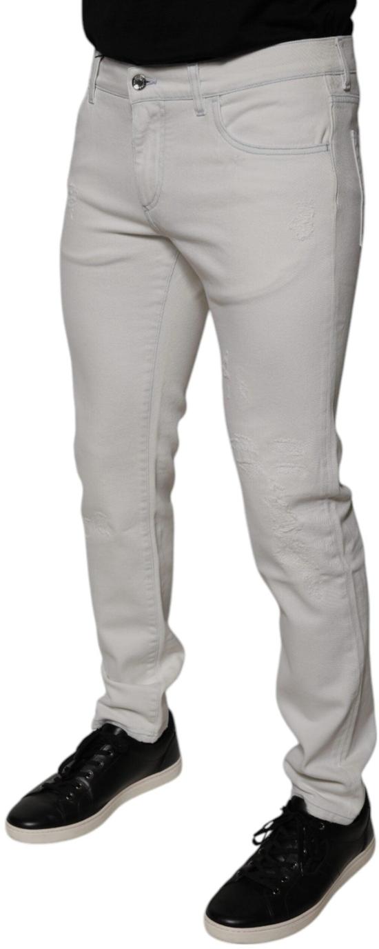 26FW 돌체앤가바나 데님 팬츠 9913277776158 WHITE - DOLCE & GABBANA