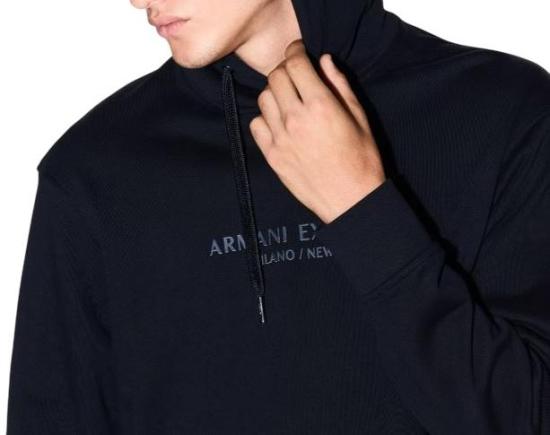 25FW 알마니 후드 티셔츠 50094878589214 BLACK - ARMANI