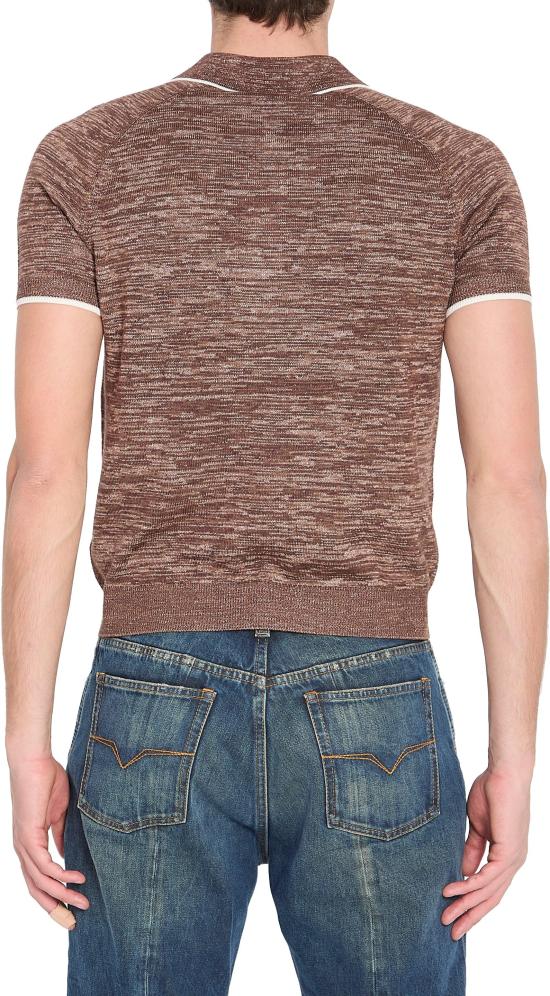 26FW 베르사체 폴로 티셔츠 10059811684638 BROWN - VERSACE