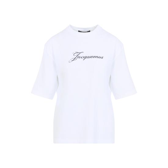 26FW 자크뮈스 자크뮈스 티셔츠 TSW00596AJ00289 100 WHITE DOM - JACQUEMUS