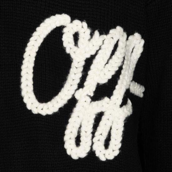 26FW 오프화이트 니트웨어 OMHE212F26KNI002001 Black - OFF WHITE