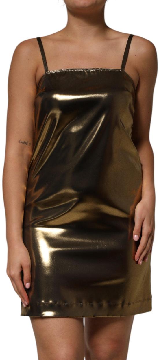 26FW 돌체앤가바나 숏 원피스 9828555587870 GOLD - DOLCE & GABBANA