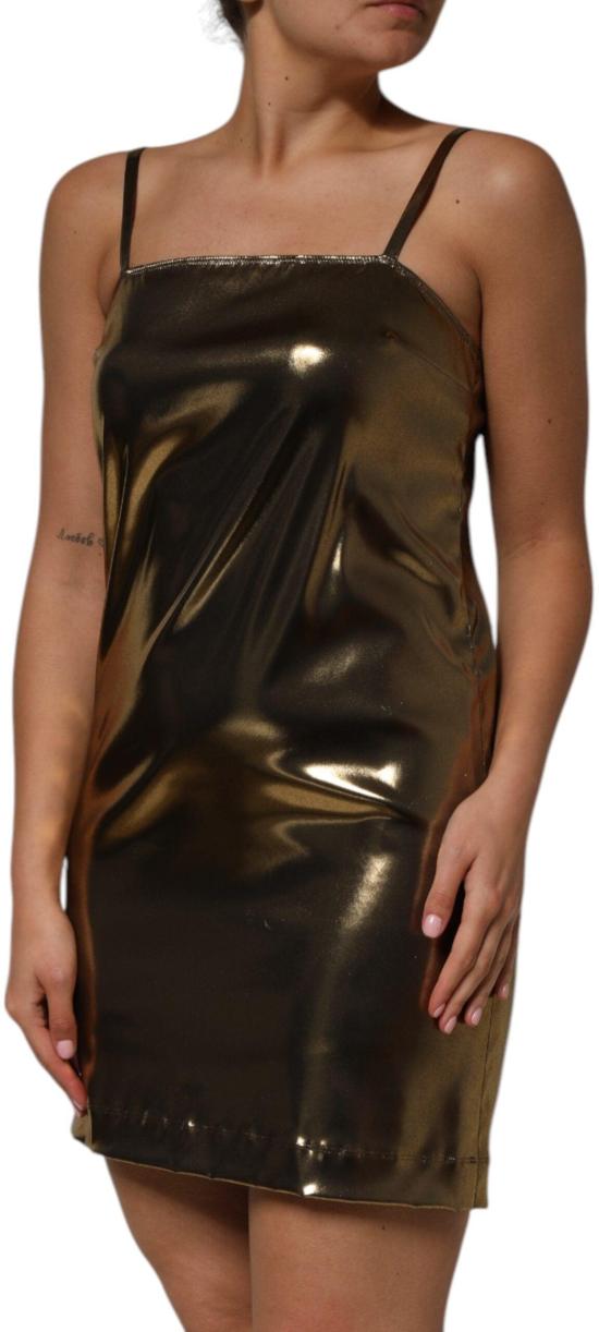 26FW 돌체앤가바나 숏 원피스 9828555587870 GOLD - DOLCE & GABBANA