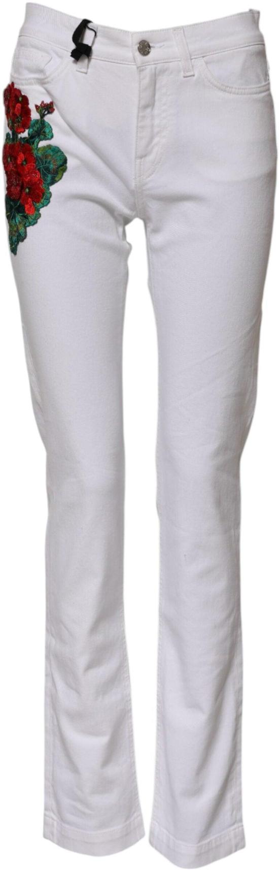 26FW 돌체앤가바나 데님 팬츠 9799600406814 WHITE - DOLCE & GABBANA
