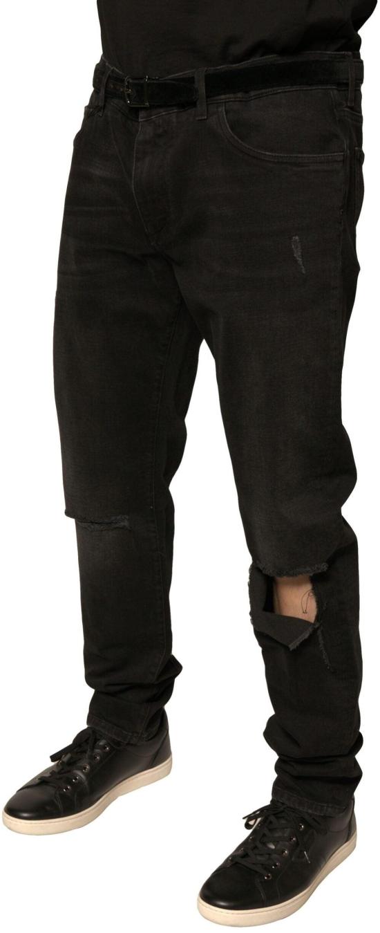 26FW 돌체앤가바나 데님 팬츠 9709152633118 BLACK - DOLCE & GABBANA