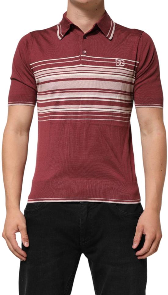 26FW 돌체앤가바나 폴로 티셔츠 50582527115550 MAROON - DOLCE & GABBANA