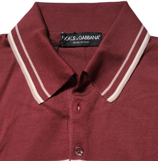 26FW 돌체앤가바나 폴로 티셔츠 50582527115550 MAROON - DOLCE & GABBANA