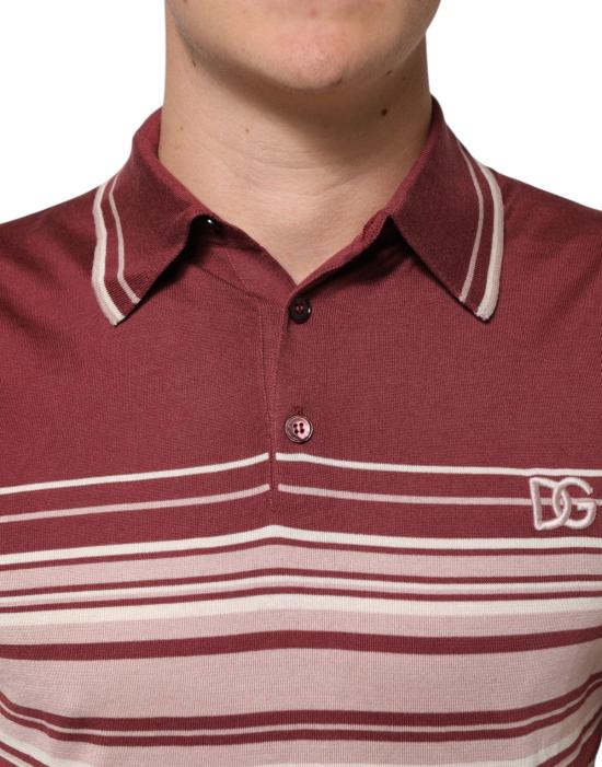 26FW 돌체앤가바나 폴로 티셔츠 50582527115550 MAROON - DOLCE & GABBANA