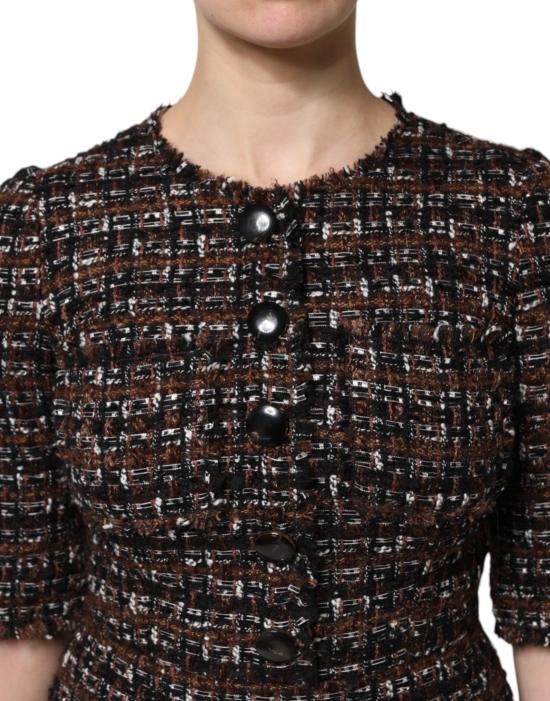 26FW 돌체앤가바나 숏 원피스 9841500717342 BROWN - DOLCE & GABBANA