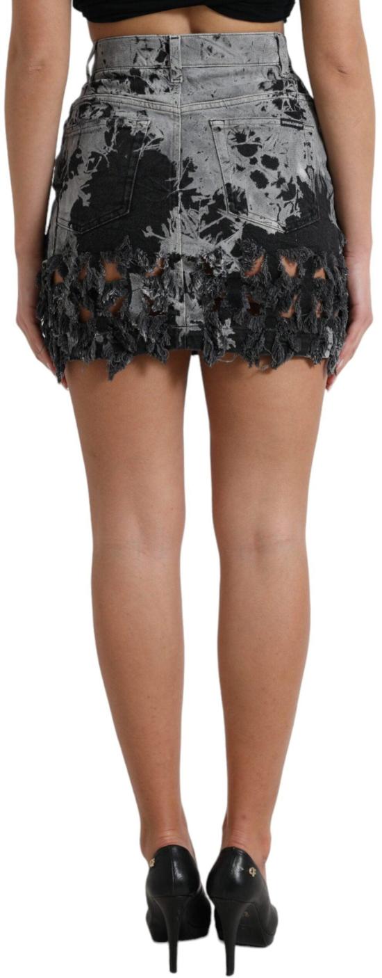 26FW 돌체앤가바나 데님 스커트 9069621215518 BLACK - DOLCE & GABBANA