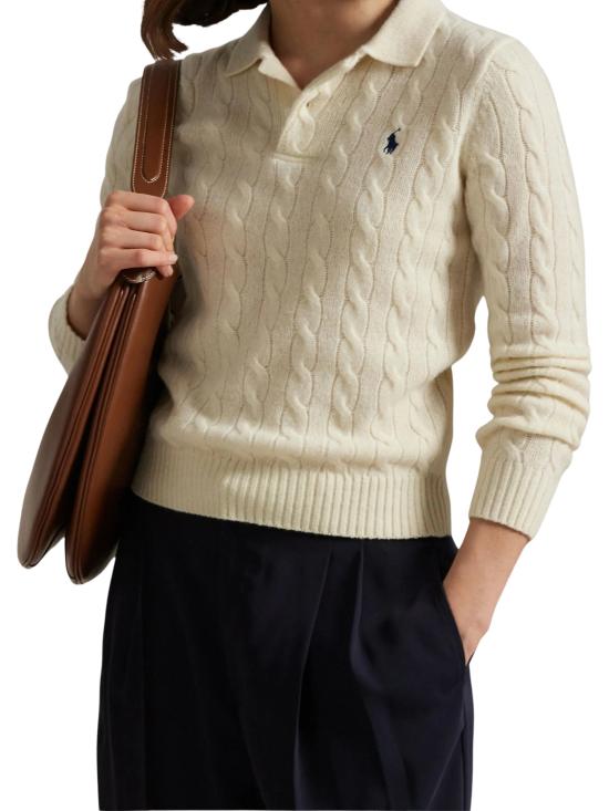 26FW 랄프 로렌 스웨터 211972132 001 WHITE - RALPH LAUREN