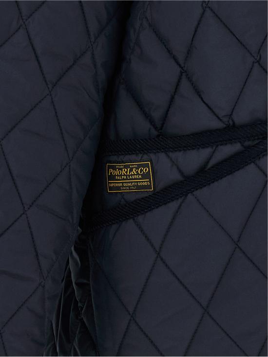 26FW 폴로 랄프로렌 로고 자수 다운 코트 211971180003 Blue - POLO RALPH LAUREN