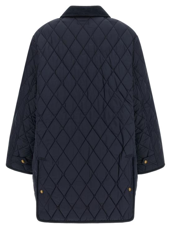 26FW 폴로 랄프로렌 로고 자수 다운 코트 211971180003 Blue - POLO RALPH LAUREN