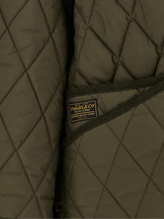 26FW 폴로 랄프로렌 로고 자수 다운 코트 211971180002 Green - POLO RALPH LAUREN