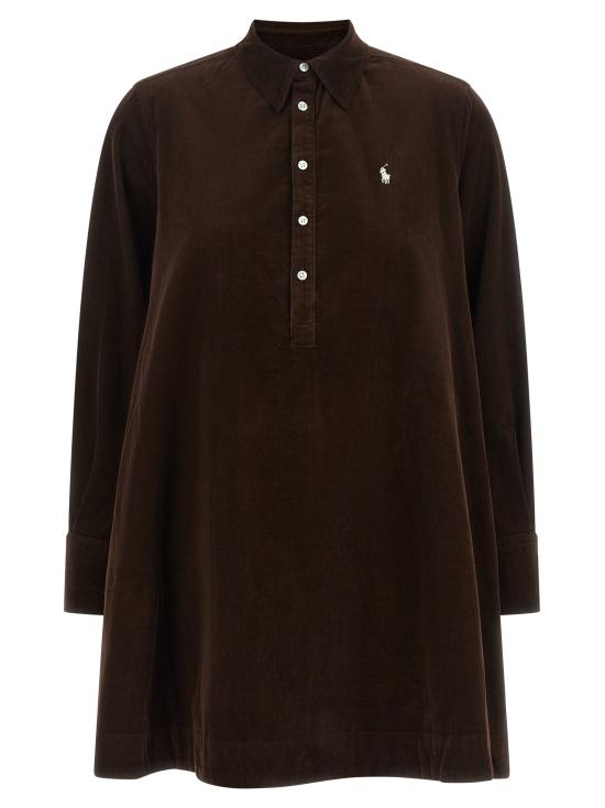 26FW 폴로 랄프로렌 숏 원피스 211B22153005 Brown