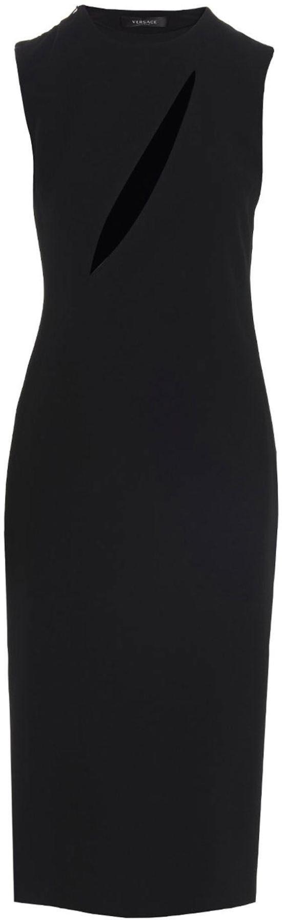 26FW 베르사체 미디 원피스 10120188985630 BLACK