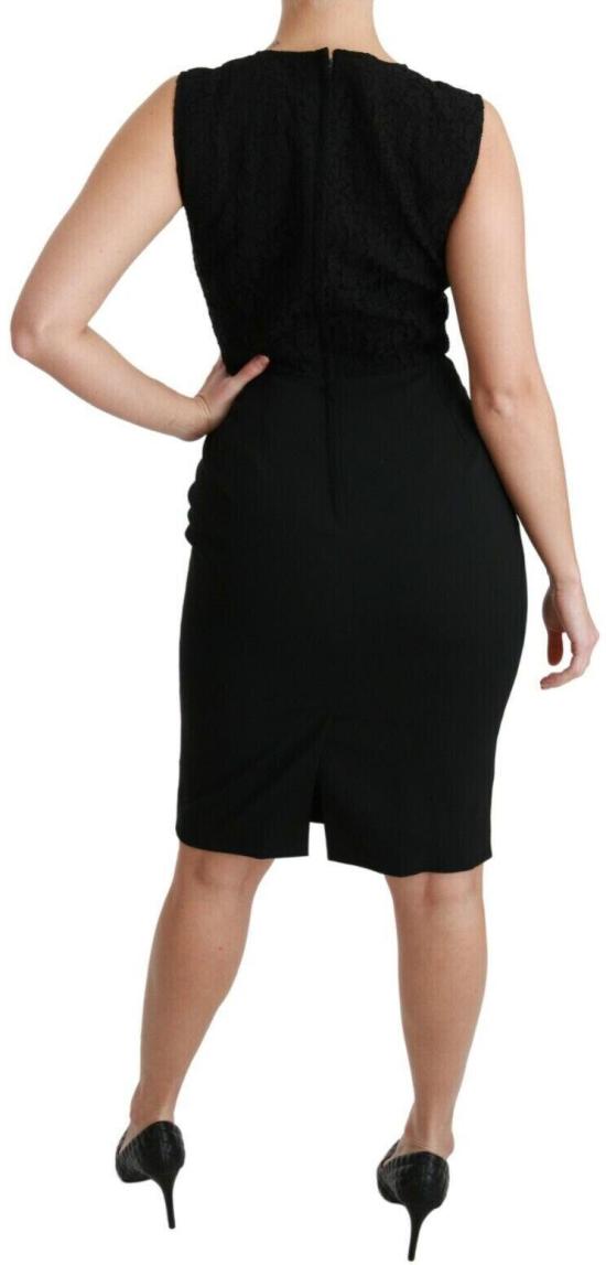26FW 돌체앤가바나 미디 원피스 49492012171550 BLACK - DOLCE & GABBANA