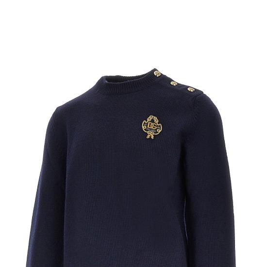 26FW 돌체앤가바나 니트웨어 GXXBXZJDVIH Blue - DOLCE & GABBANA