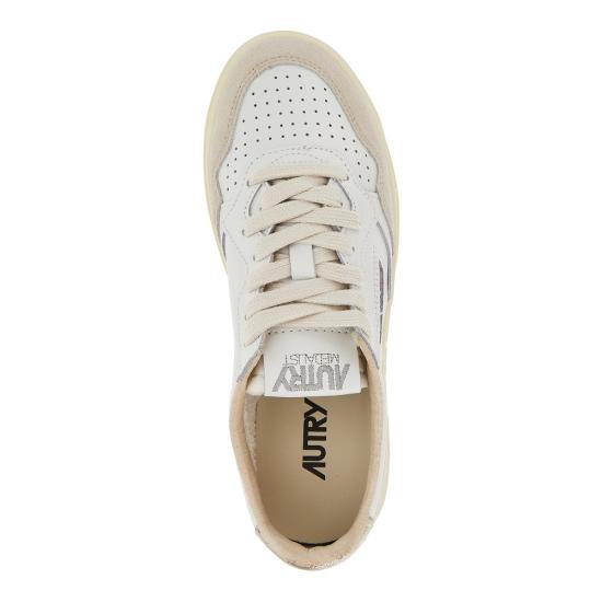 26FW 오트리 메달리스트 로우 레더 스니커즈 AULWLS75 White - AUTRY