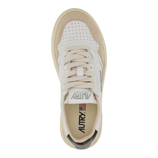 26FW 오트리 메달리스트 로우 레더 스니커즈 AULWLS21 White - AUTRY