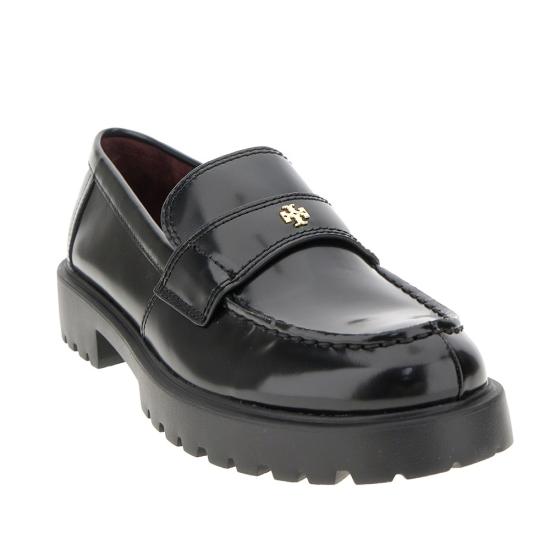 26FW 토리버치 러그 로퍼 163948 Black - TORY BURCH