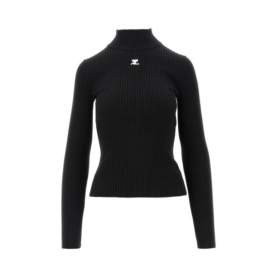 26FW 쿠레쥬 터틀넥 PERMPU022FI0001 Black