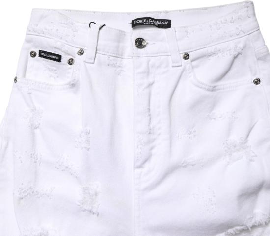 26FW 돌체앤가바나 데님 팬츠 9938239684894 WHITE - DOLCE & GABBANA