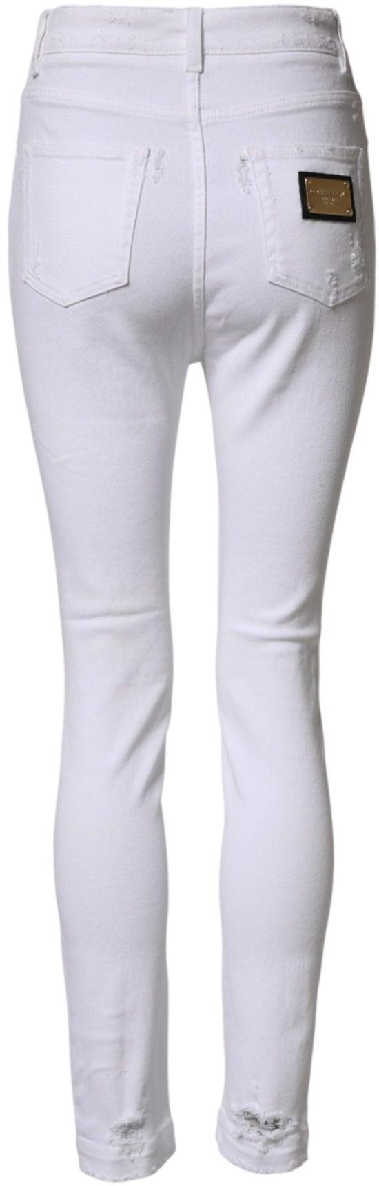 26FW 돌체앤가바나 데님 팬츠 9938239684894 WHITE - DOLCE & GABBANA