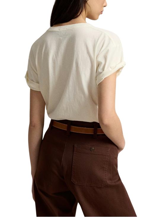 26FW 랄프 로렌 반팔 티셔츠 211B17774 001 WHITE - RALPH LAUREN