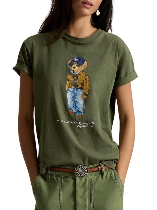 26FW 랄프 로렌 반팔 티셔츠 211B17806 001 GREEN - RALPH LAUREN