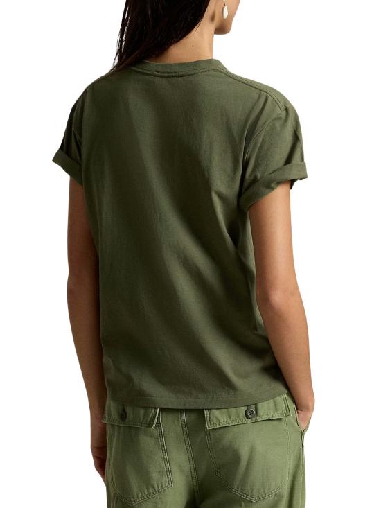 26FW 랄프 로렌 반팔 티셔츠 211B17806 001 GREEN - RALPH LAUREN