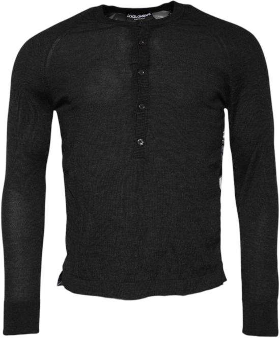 26FW 돌체앤가바나 니트웨어 9767856996638 BLACK - DOLCE & GABBANA
