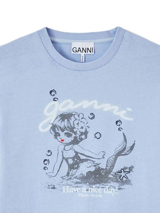 26FW 가니 반팔 티셔츠 A1050238 326 - GANNI