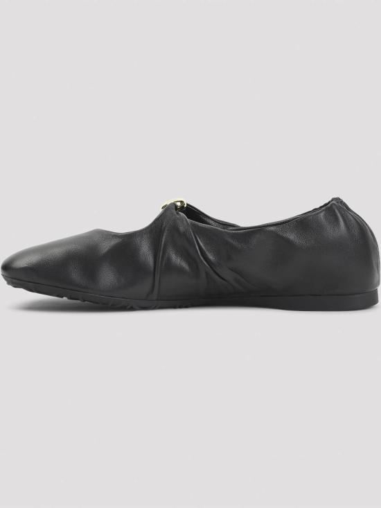 26FW 로에베 나파 램스킨 페블 소프트 발레리나 L815466X46 1100 BLACK - LOEWE