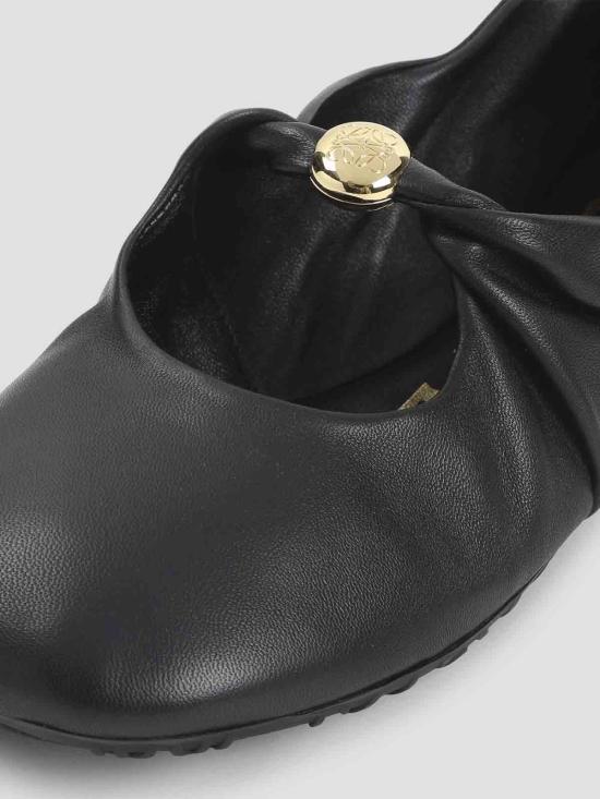 26FW 로에베 나파 램스킨 페블 소프트 발레리나 L815466X46 1100 BLACK - LOEWE
