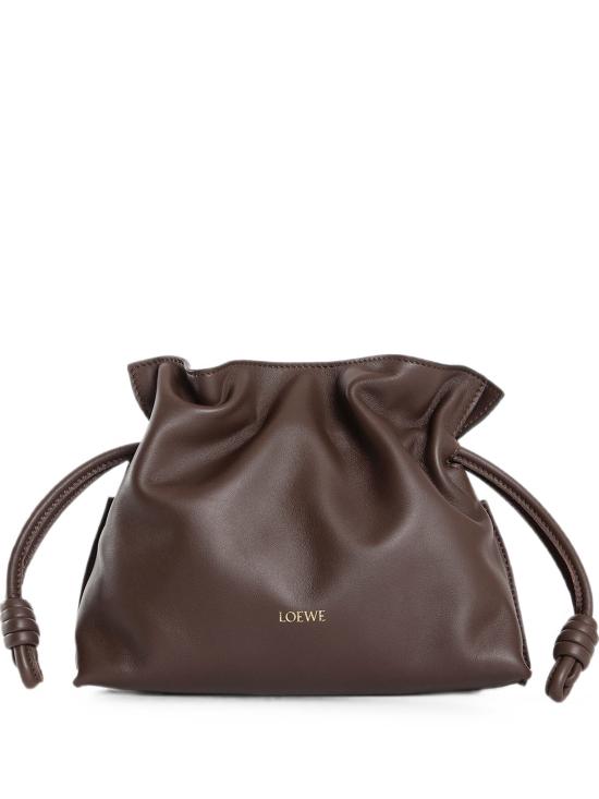 26FW 로에베 나파 카프스킨 미니 플라멘코 클러치 A411FC2XA6 3606 CHOCOLATE