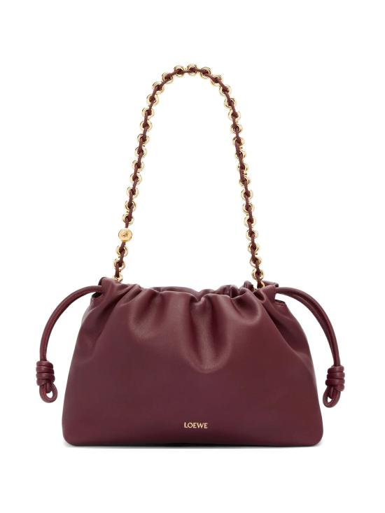 26FW 로에베 멜로우 나파 램스킨 미디움 플라멘코 퍼스 백 A411FCRX75 0018 DARK CHESTNUT