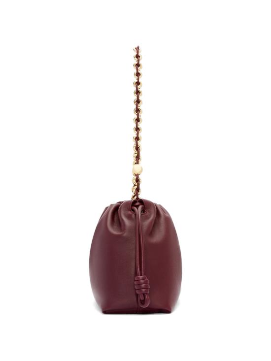 26FW 로에베 멜로우 나파 램스킨 미디움 플라멘코 퍼스 백 A411FCRX75 0018 DARK CHESTNUT - LOEWE