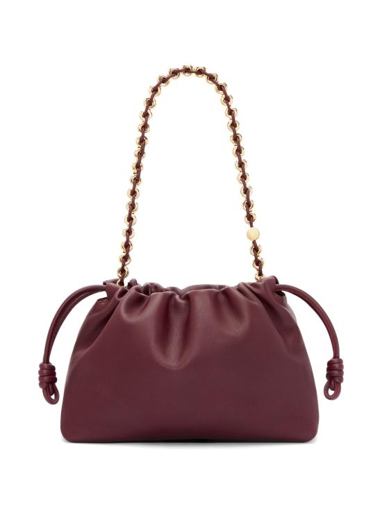 26FW 로에베 멜로우 나파 램스킨 미디움 플라멘코 퍼스 백 A411FCRX75 0018 DARK CHESTNUT - LOEWE