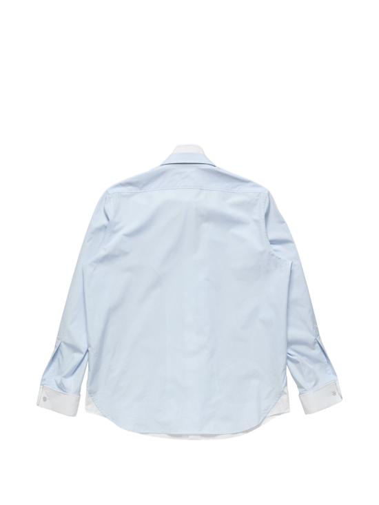 26FW 아크네 스튜디오 레이어드 버튼 코튼 셔츠 BB0708CO AF2 BLUE - ACNE STUDIOS