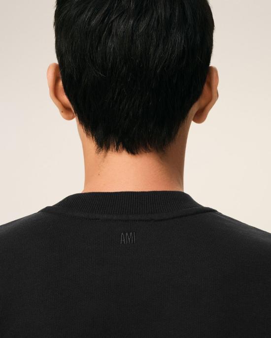 26FW 아미 ADC 크루넥 스웨트 셔츠 HSW763730 045 BLACK - AMI
